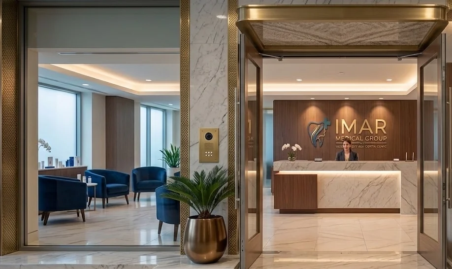 Recepción de la clínica IMAR Medical Group en Tijuana